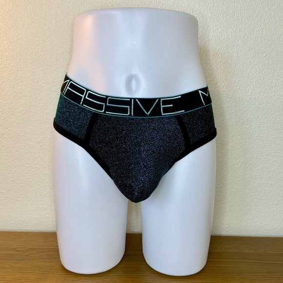 Andrew Christian Massive Glitter Brief Size Large - Picture 1 of 2